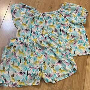 💙 Colorful Jungle Print Pajama Set 💙